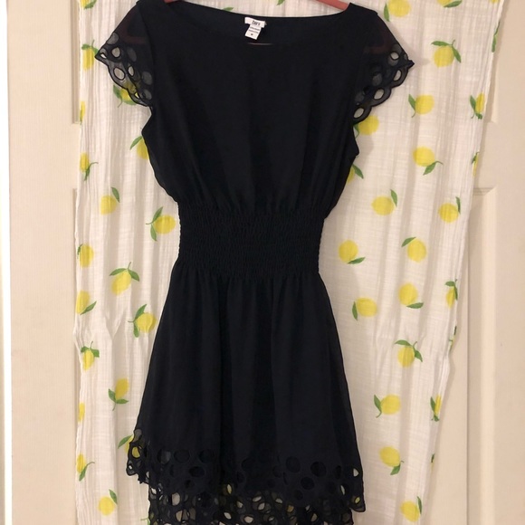 Bar III Dresses & Skirts - BAR III eyelet cutout cinched waist mini dress